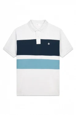 Polo piqué color block de corte regular