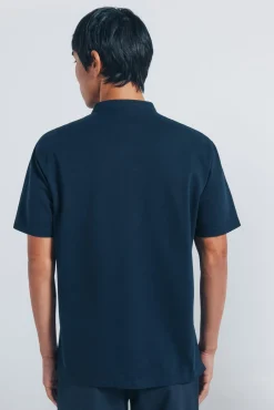 Polo piqué com gola mao regular fit