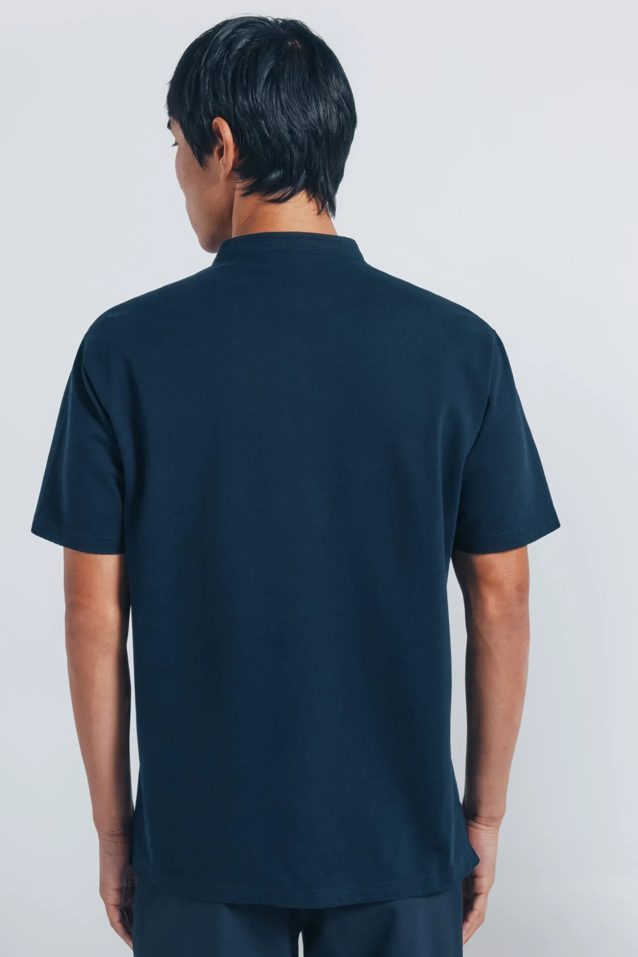 Polo piqué com gola mao regular fit