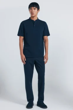 Polo piqué com gola mao regular fit