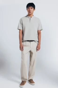 Polo piqué com gola mao regular fit