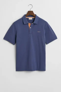 Polo piqué contrastante