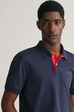 Polo piqué contrastante