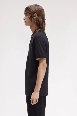 Polo piqué masculina de manga curta
