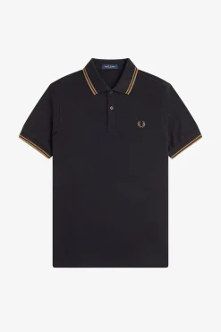 Polo piqué masculina de manga curta