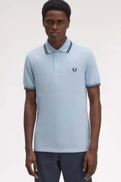 Polo piqué masculina de manga curta