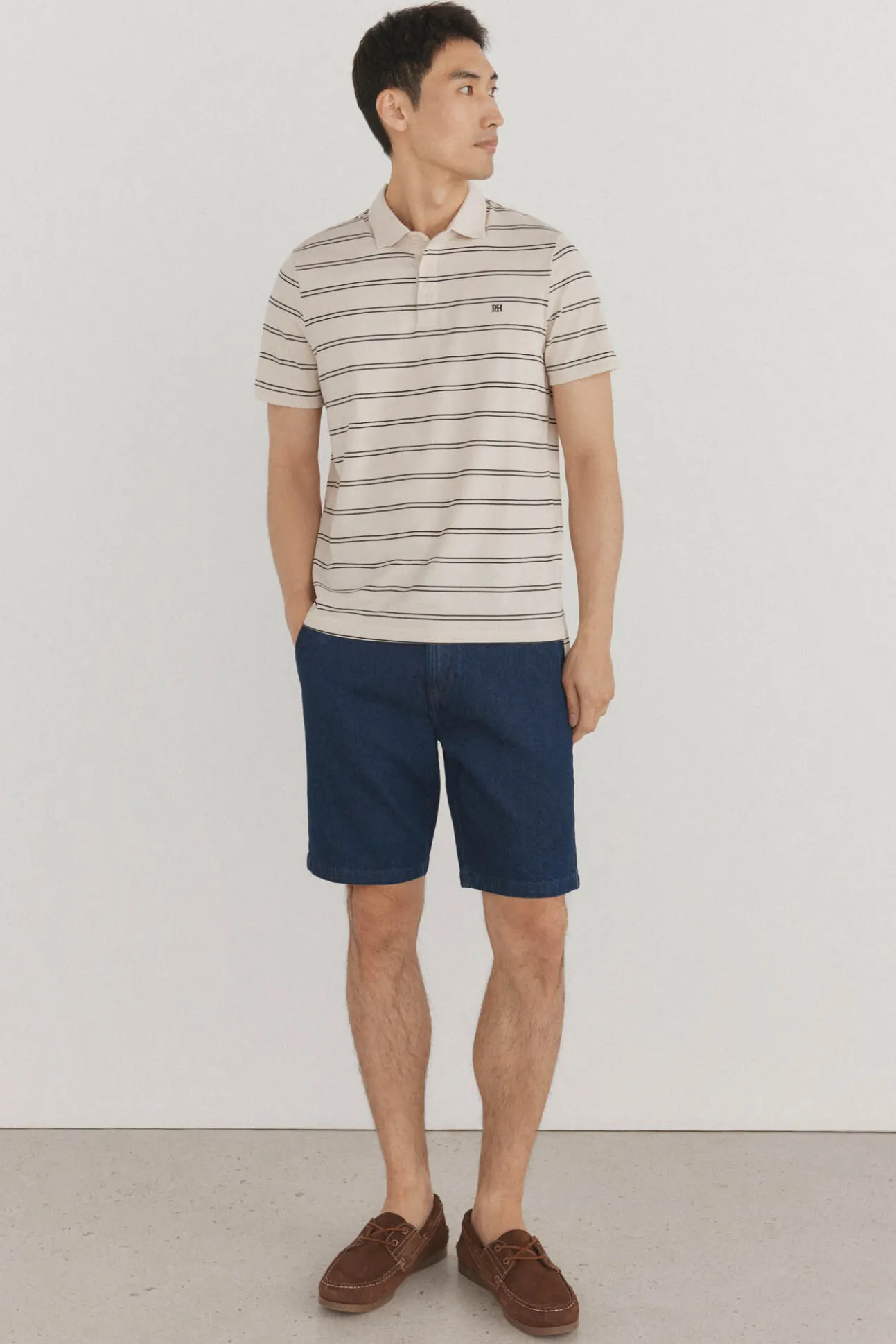 Polo às riscas