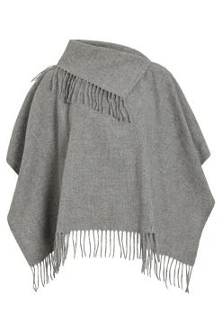 Poncho com franjas