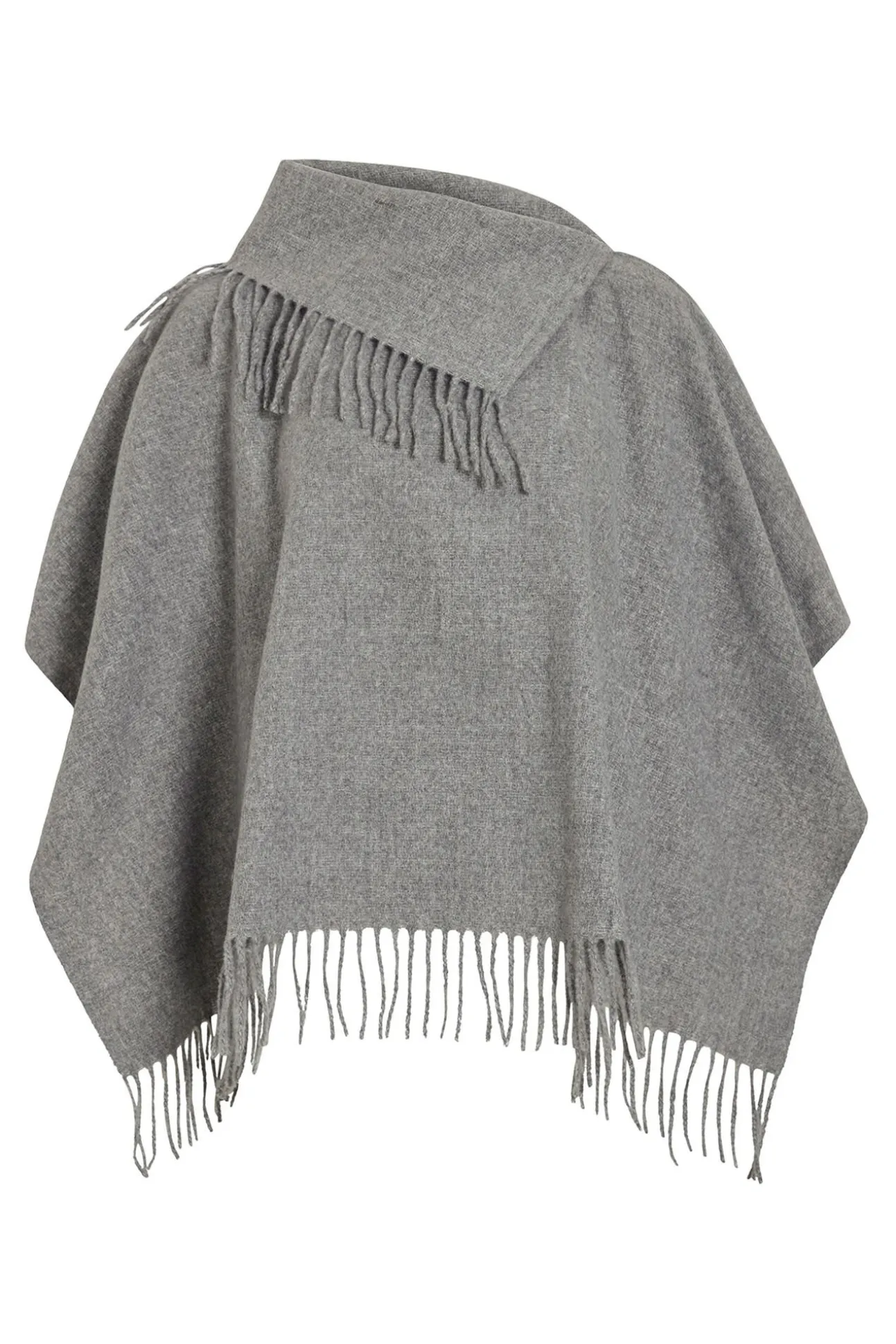 Poncho com franjas