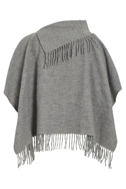 Poncho com franjas