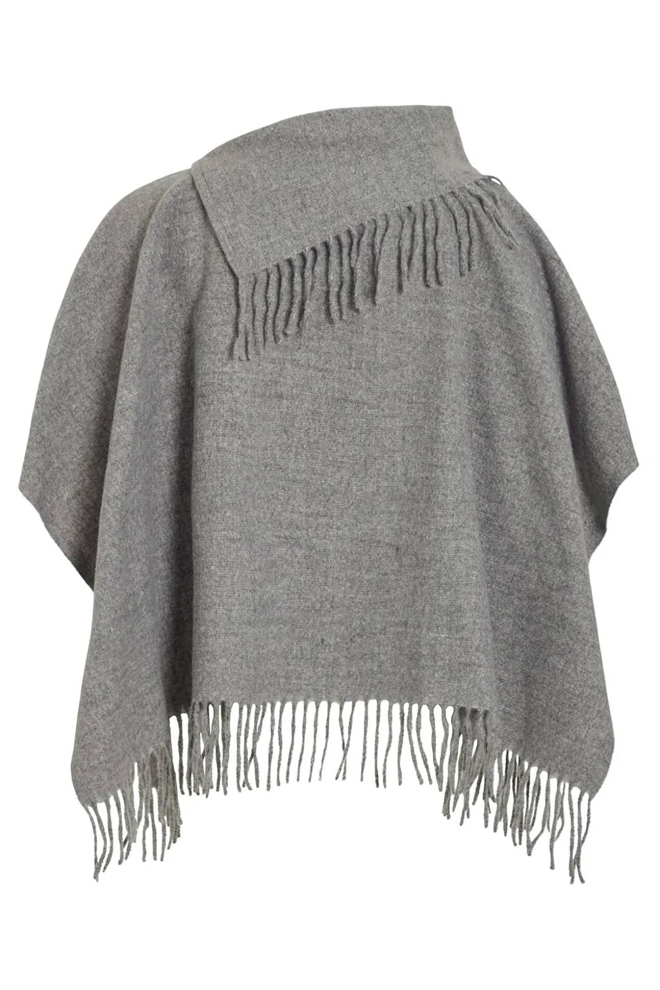 Poncho com franjas