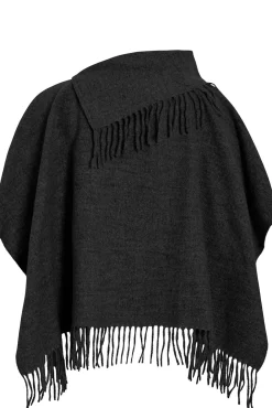 Poncho com franjas