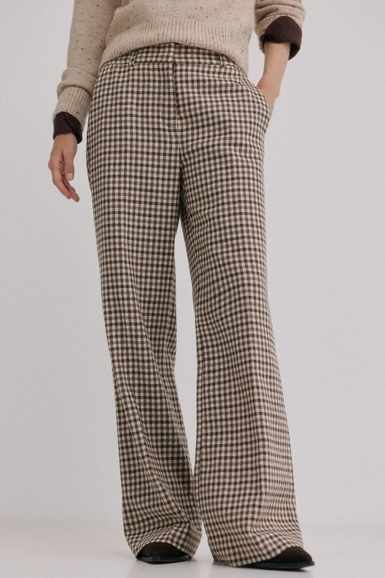 Prado. Calça xadrez