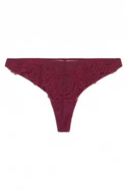 Renda de renda em tule tanga
