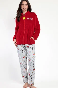Robe curta borrego Alicia Wonderland para mulher