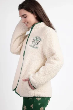 Robe curta borrego baby Yoda Mandalorian mulher
