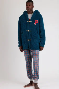 Robe curta borrego Paddington para homem