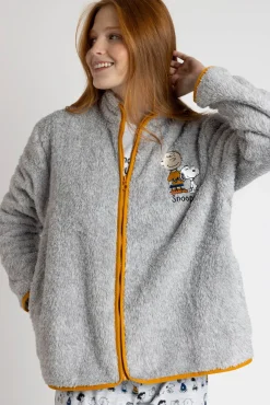 Robe curta borrego Snoopy&Friends para mulher