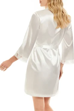 Robe curto de cetim Sabela