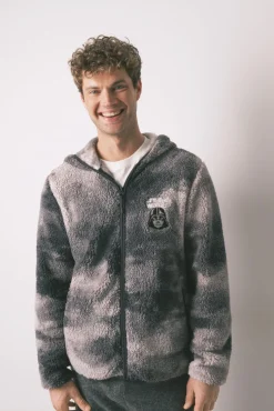 Robe curto masculino com pelo cinza Star Wars