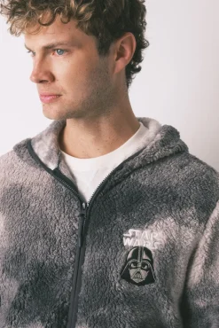 Robe curto masculino com pelo cinza Star Wars