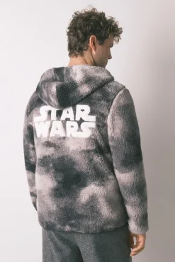 Robe curto masculino com pelo cinza Star Wars