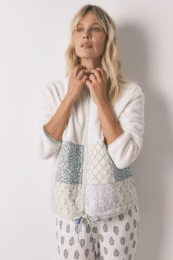Robe de pelo com patchwork