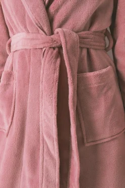 Robe midi de polar rosa