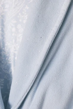 Robe midi de veludo azul com glitter