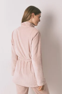 Robe midi polar rosa