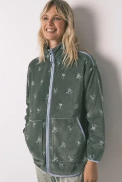 Robe polar com estampa floral
