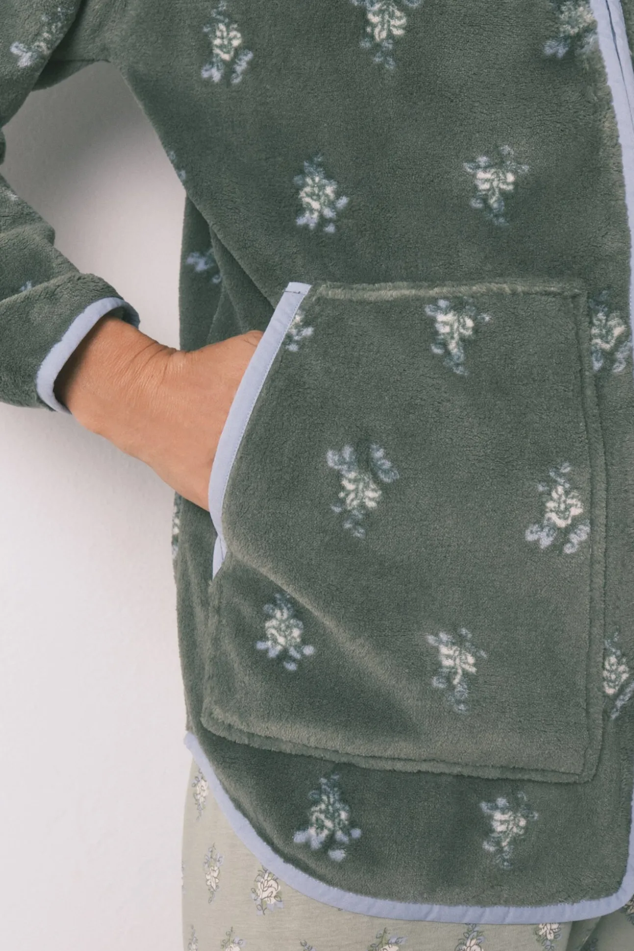 Robe polar com estampa floral