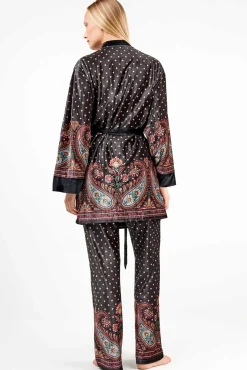 robe quimono de veludo