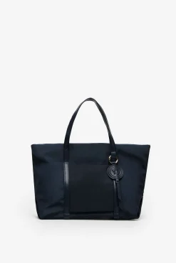 Sacola de compras em nylon com logo pq