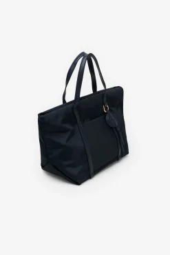 Sacola de compras em nylon com logo pq