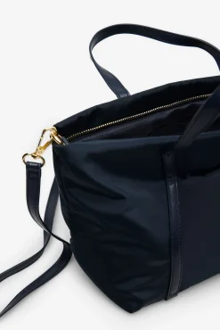 Sacola de compras em nylon com logo pq