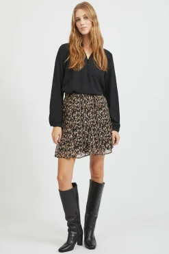 Saia curta estampada