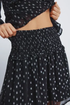 Saia de lurex