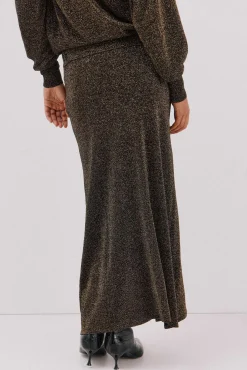 Saia de malha com lurex