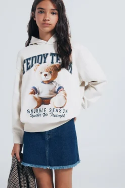 Saia denim menina