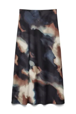 Saia longa estampada