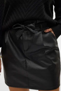 Saia midi encerada plus size