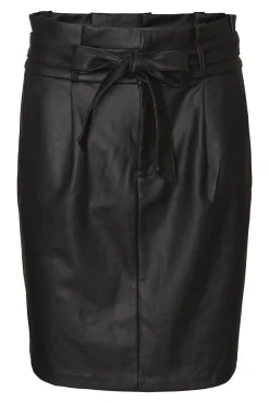 Saia midi encerada plus size