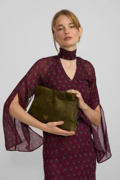 Saia midi estampado