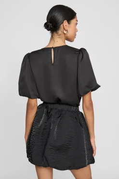 Satin sleeve blouse