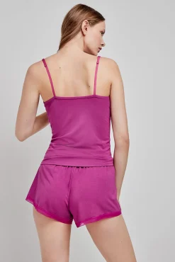 Shorts de pijama azul