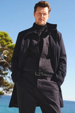 Sobrecamisa de algodão micro-xadrez