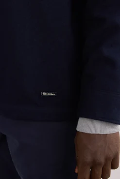 Sobrecamisa de lã lisa