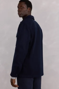 Sobrecamisa de lã lisa