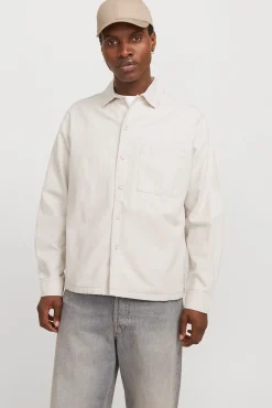 Sobrecamisa de sarja corte amplo